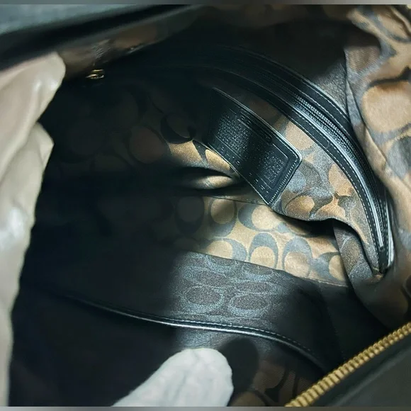 Vintage Y2K Coach Black soft Leather hobo shoulder bag 2001 years ❌70% OFF SALE❌ - Picture 9 of 17